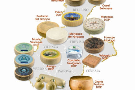 Each typical Veneto cheese has a sensorial story to tell