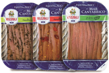 Canned fish by the Rizzoli Emanuelli company in Parma